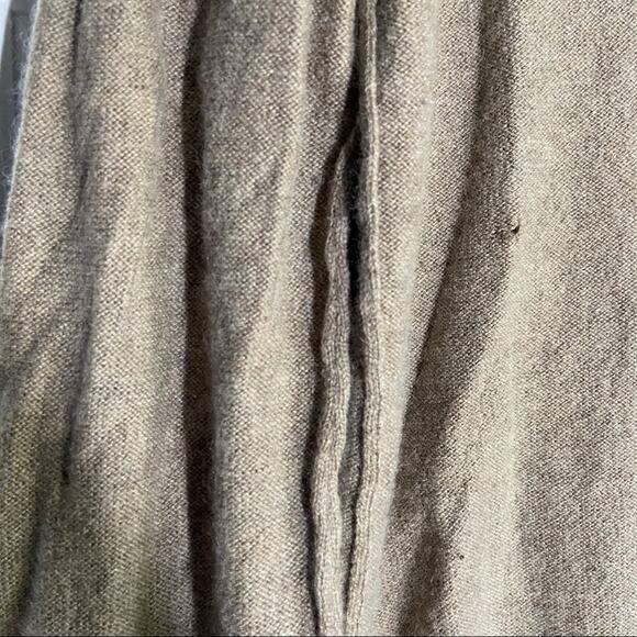 Skull Cashmere Sweater Tan Checkerboard Print S - Picture 4 of 4